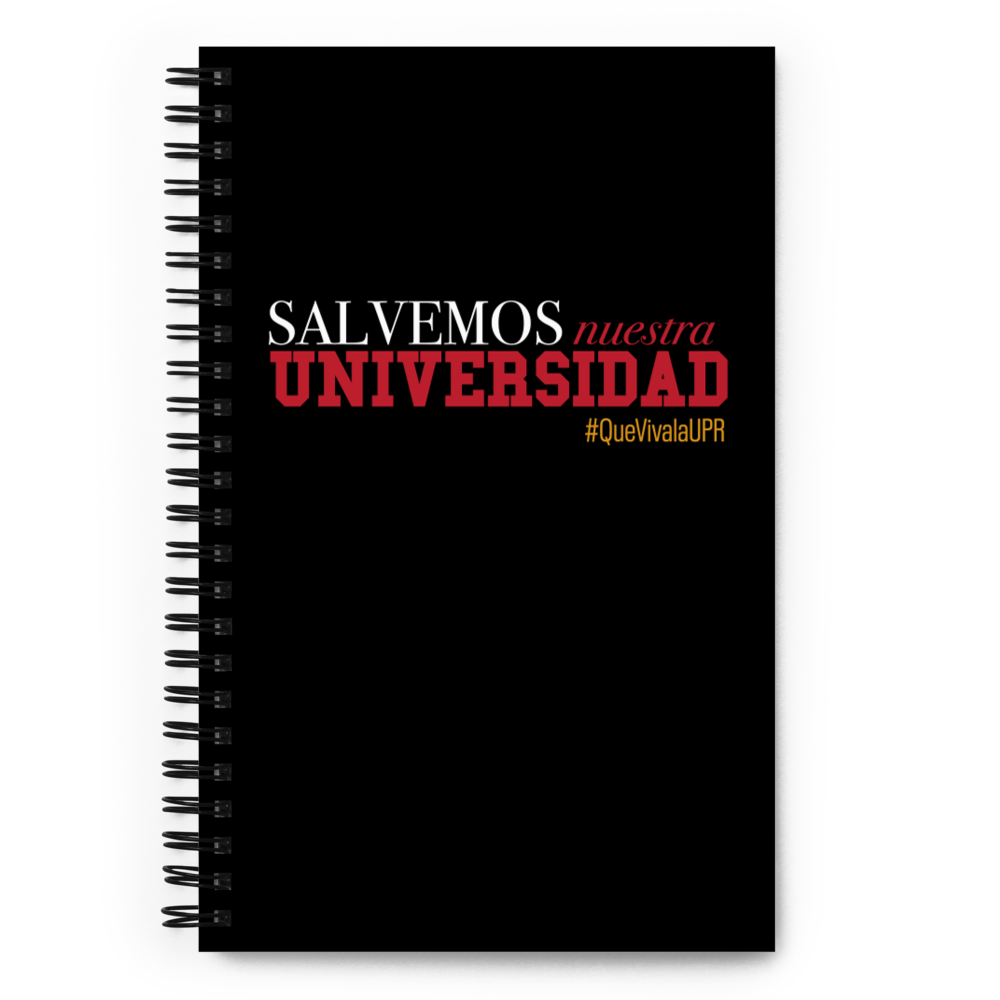 Salvemos la Universidad Libreta con Espiral